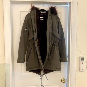 S13 Luxe Canyon Faux Fur Lined Parka Size Large
